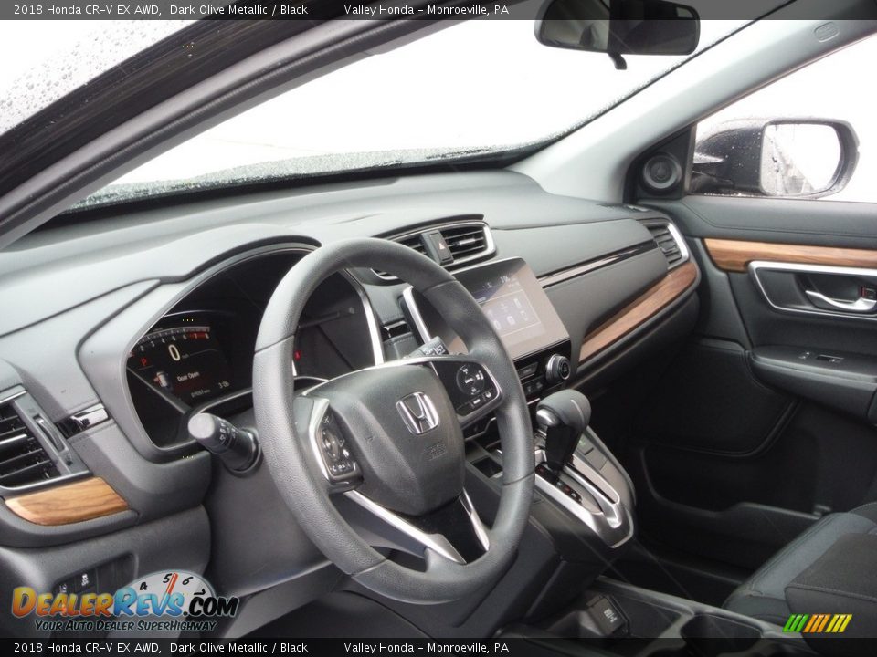 2018 Honda CR-V EX AWD Dark Olive Metallic / Black Photo #16