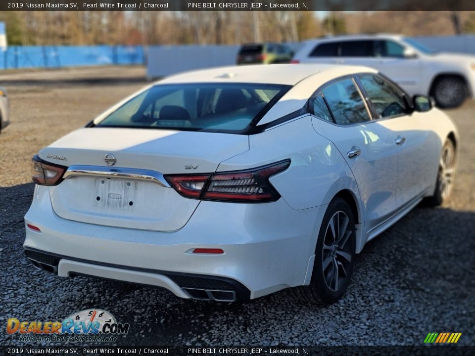 2019 Nissan Maxima SV Pearl White Tricoat / Charcoal Photo #3