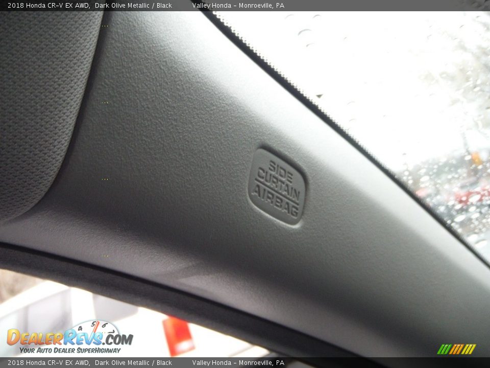 2018 Honda CR-V EX AWD Dark Olive Metallic / Black Photo #18