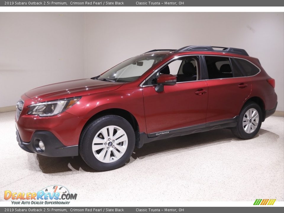 2019 Subaru Outback 2.5i Premium Crimson Red Pearl / Slate Black Photo #3