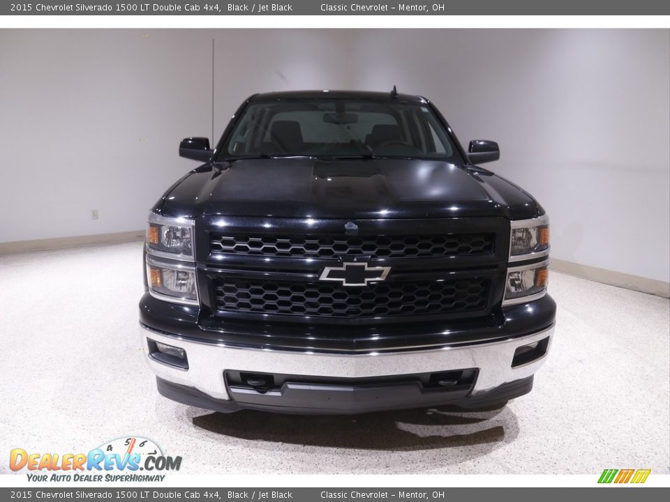 2015 Chevrolet Silverado 1500 LT Double Cab 4x4 Black / Jet Black Photo #2