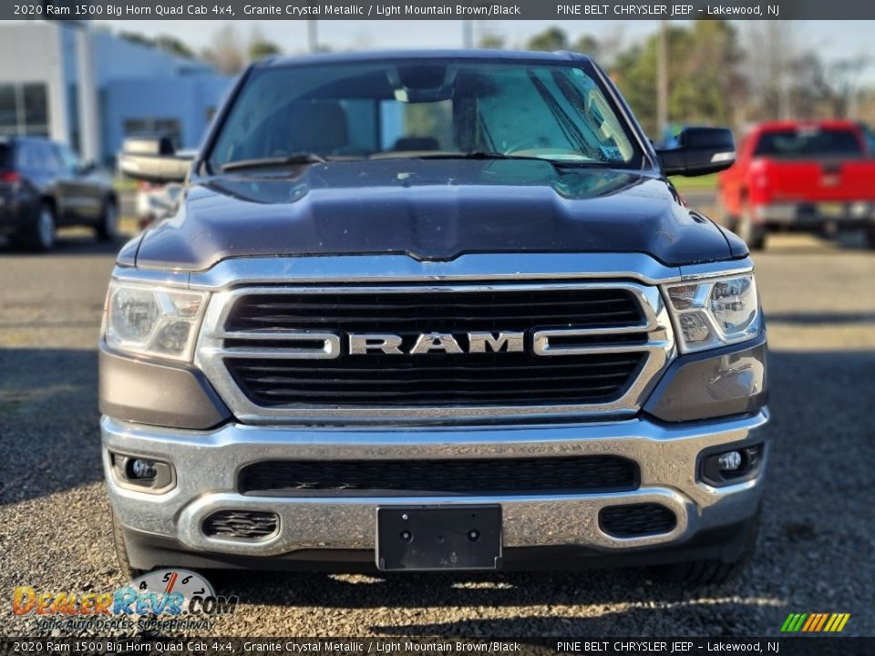 2020 Ram 1500 Big Horn Quad Cab 4x4 Granite Crystal Metallic / Light Mountain Brown/Black Photo #2