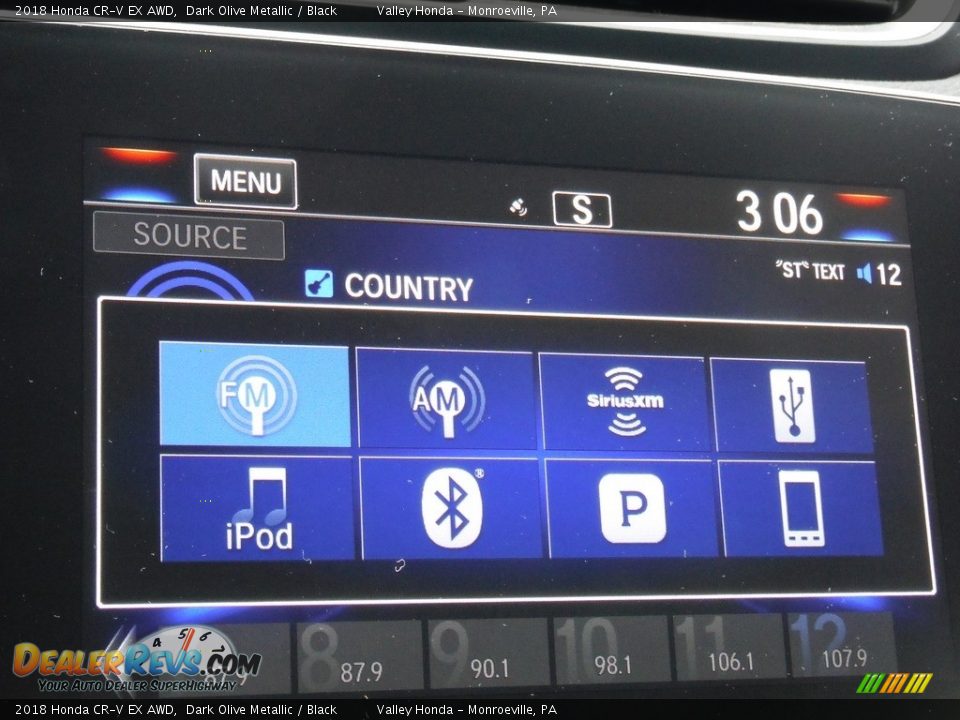 2018 Honda CR-V EX AWD Dark Olive Metallic / Black Photo #21