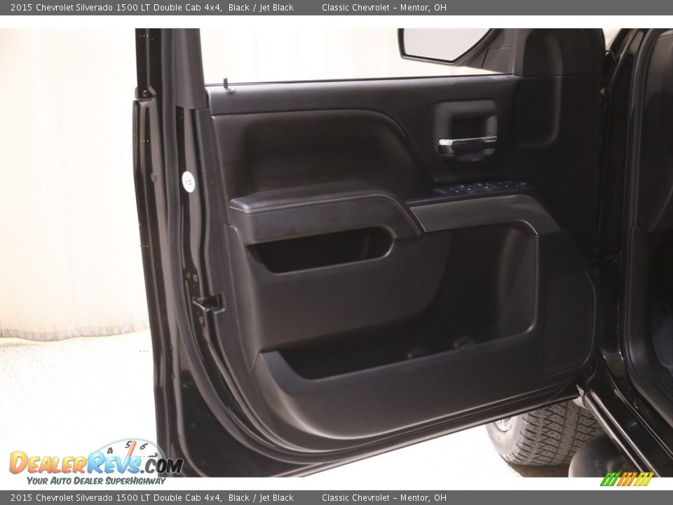 2015 Chevrolet Silverado 1500 LT Double Cab 4x4 Black / Jet Black Photo #4