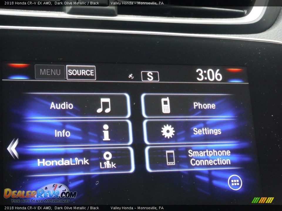 2018 Honda CR-V EX AWD Dark Olive Metallic / Black Photo #22