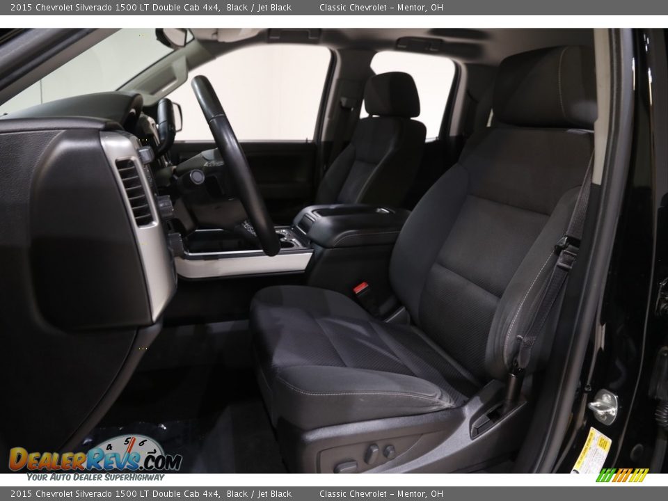 2015 Chevrolet Silverado 1500 LT Double Cab 4x4 Black / Jet Black Photo #5