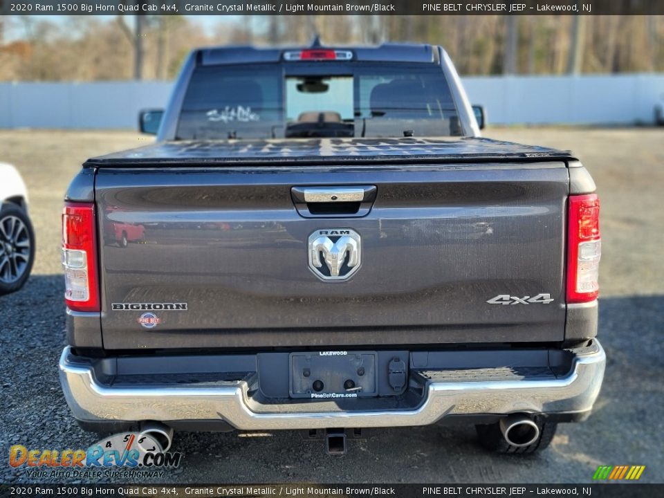 2020 Ram 1500 Big Horn Quad Cab 4x4 Granite Crystal Metallic / Light Mountain Brown/Black Photo #5