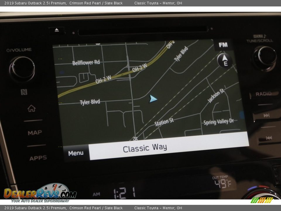 2019 Subaru Outback 2.5i Premium Crimson Red Pearl / Slate Black Photo #10