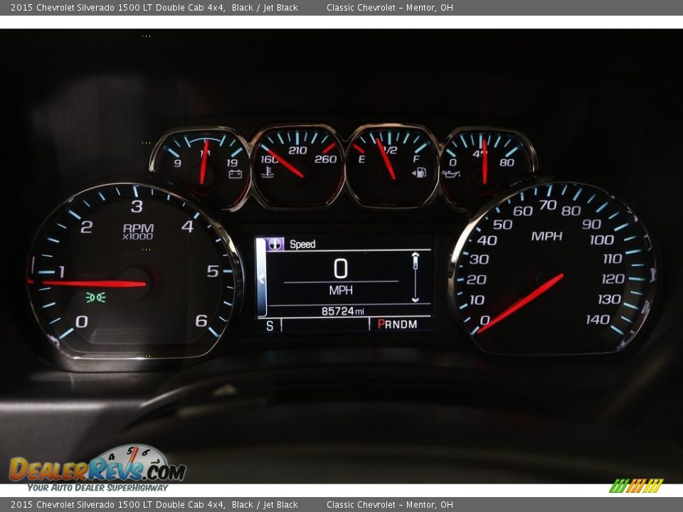 2015 Chevrolet Silverado 1500 LT Double Cab 4x4 Black / Jet Black Photo #9