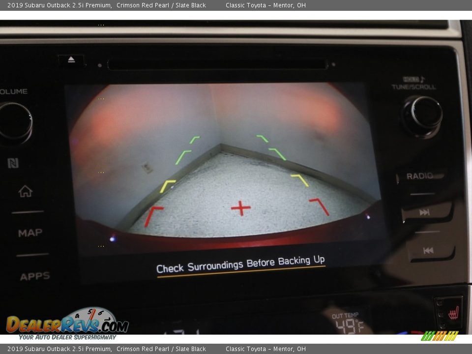 2019 Subaru Outback 2.5i Premium Crimson Red Pearl / Slate Black Photo #13