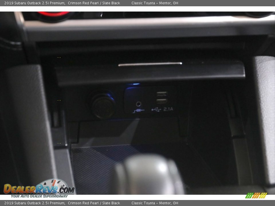 2019 Subaru Outback 2.5i Premium Crimson Red Pearl / Slate Black Photo #15