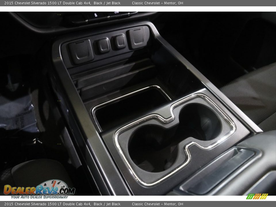 2015 Chevrolet Silverado 1500 LT Double Cab 4x4 Black / Jet Black Photo #15