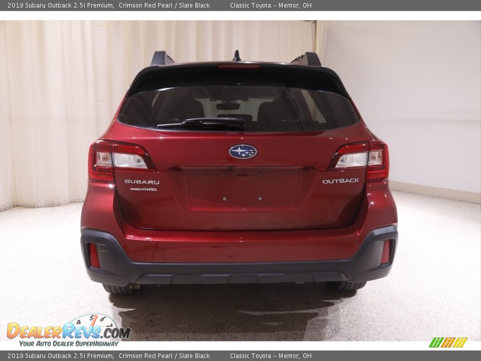 2019 Subaru Outback 2.5i Premium Crimson Red Pearl / Slate Black Photo #19