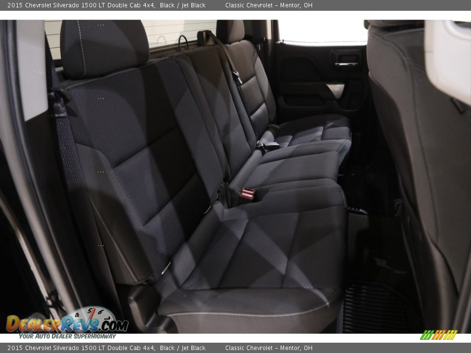 2015 Chevrolet Silverado 1500 LT Double Cab 4x4 Black / Jet Black Photo #18