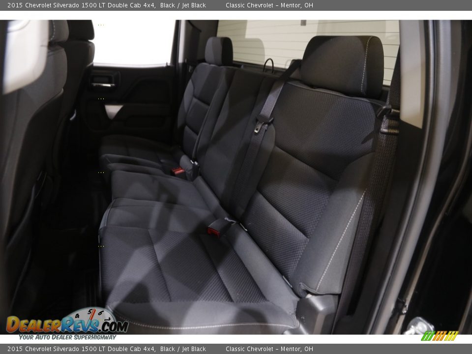 2015 Chevrolet Silverado 1500 LT Double Cab 4x4 Black / Jet Black Photo #19