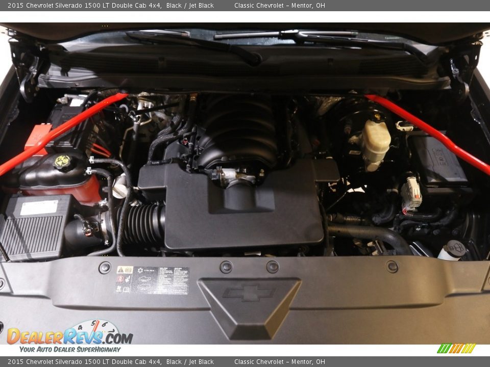 2015 Chevrolet Silverado 1500 LT Double Cab 4x4 Black / Jet Black Photo #21