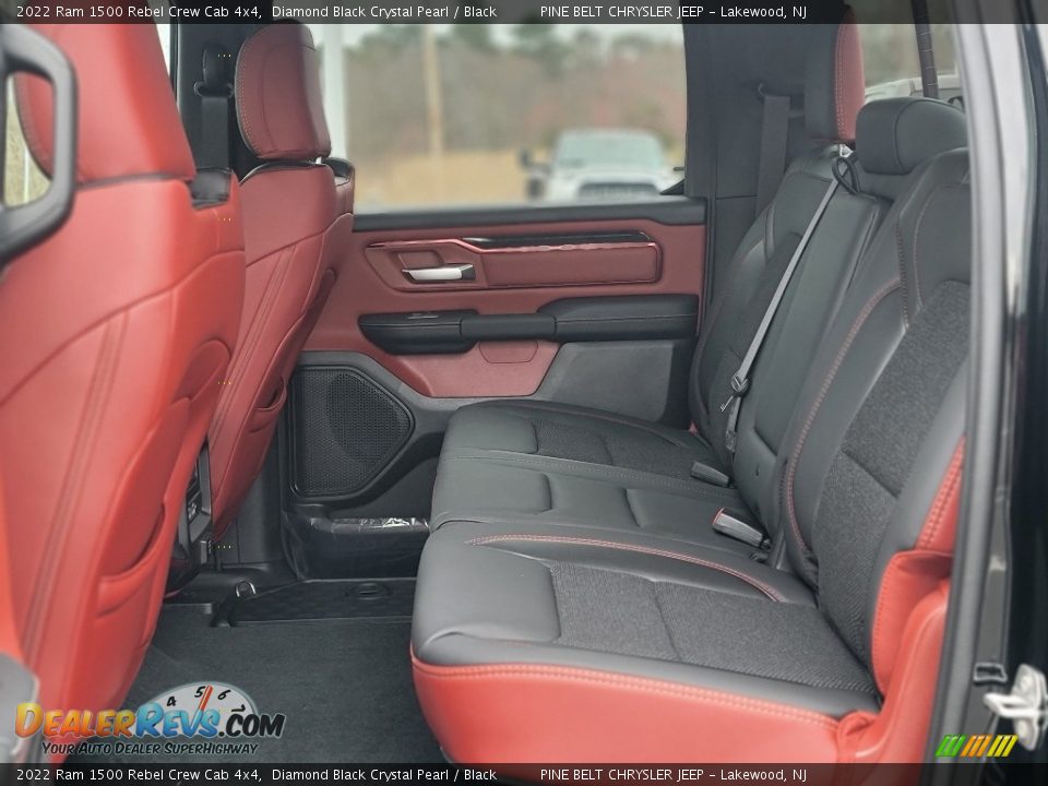 Rear Seat of 2022 Ram 1500 Rebel Crew Cab 4x4 Photo #9