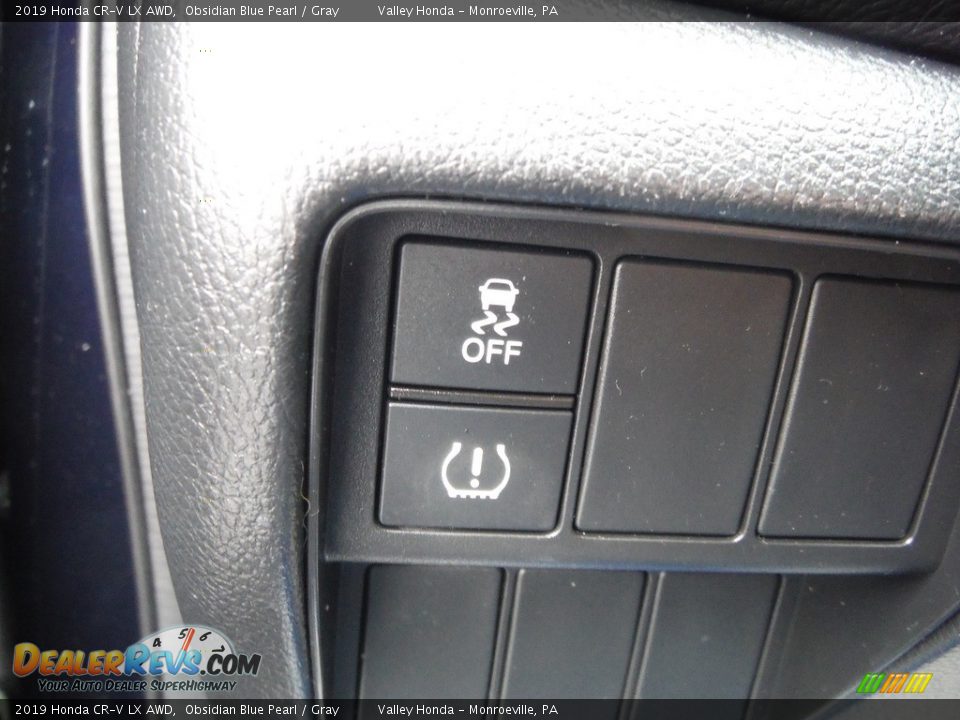 2019 Honda CR-V LX AWD Obsidian Blue Pearl / Gray Photo #12