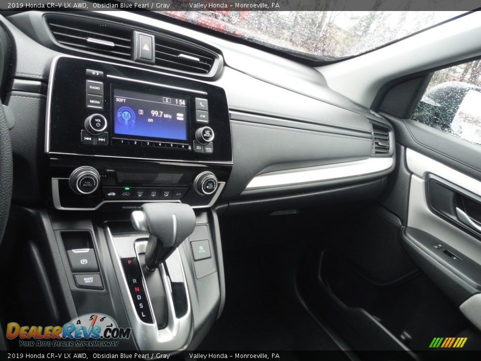 2019 Honda CR-V LX AWD Obsidian Blue Pearl / Gray Photo #16