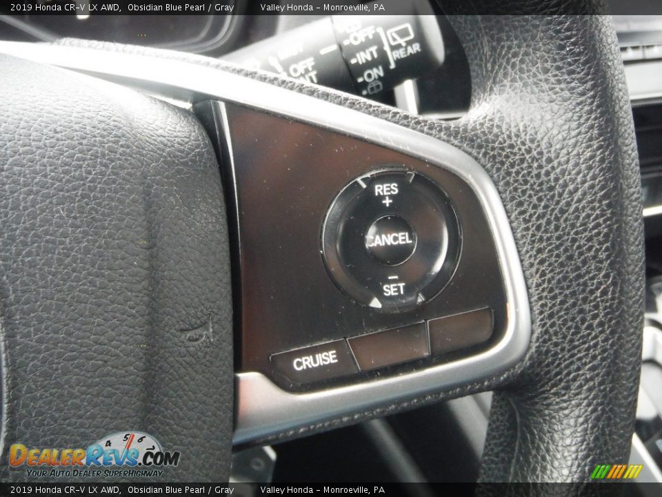 2019 Honda CR-V LX AWD Obsidian Blue Pearl / Gray Photo #19