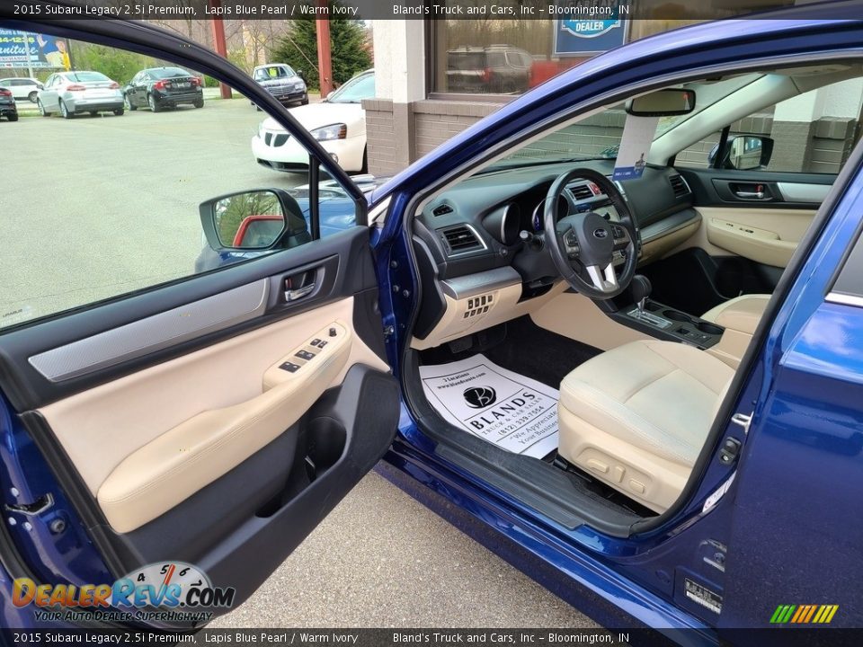2015 Subaru Legacy 2.5i Premium Lapis Blue Pearl / Warm Ivory Photo #3