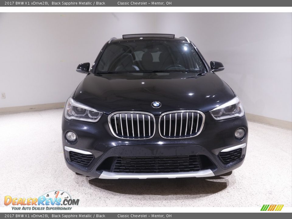 2017 BMW X1 xDrive28i Black Sapphire Metallic / Black Photo #2