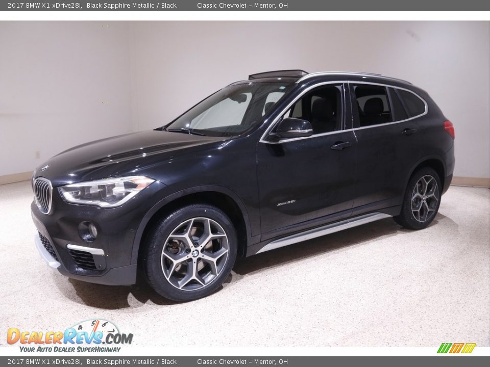 2017 BMW X1 xDrive28i Black Sapphire Metallic / Black Photo #3