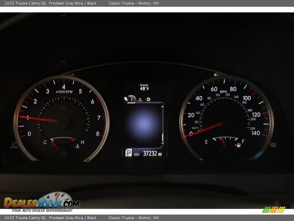 2015 Toyota Camry SE Predawn Gray Mica / Black Photo #8