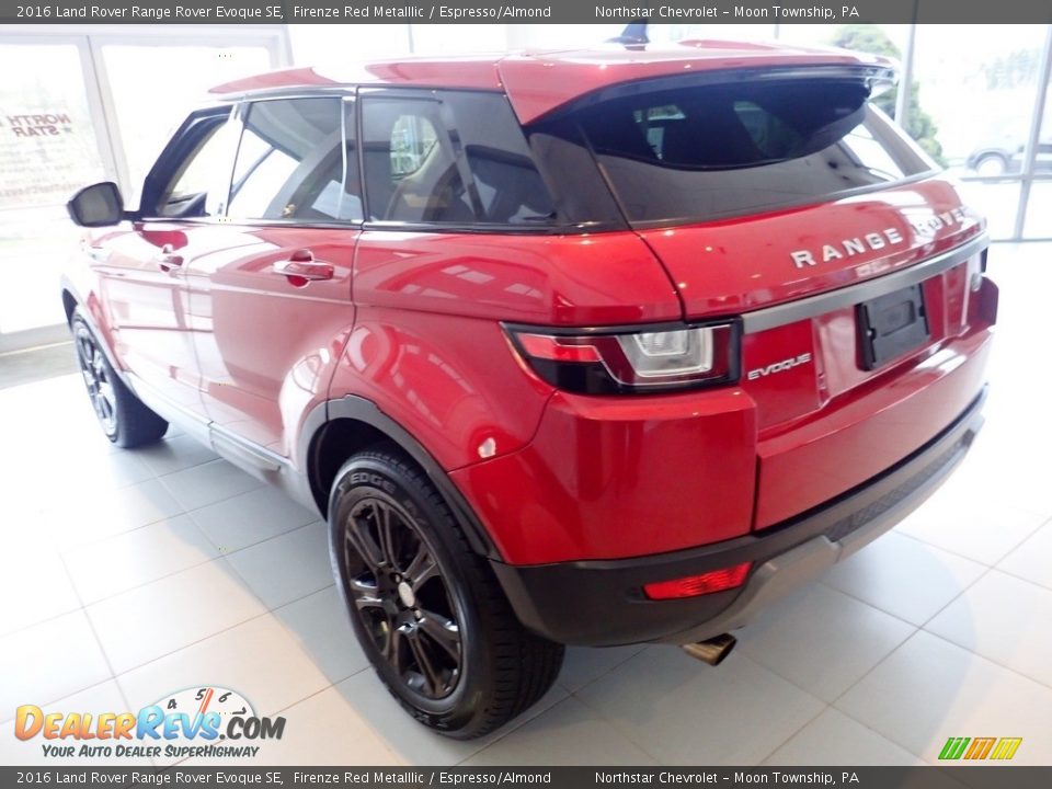 2016 Land Rover Range Rover Evoque SE Firenze Red Metalllic / Espresso/Almond Photo #4