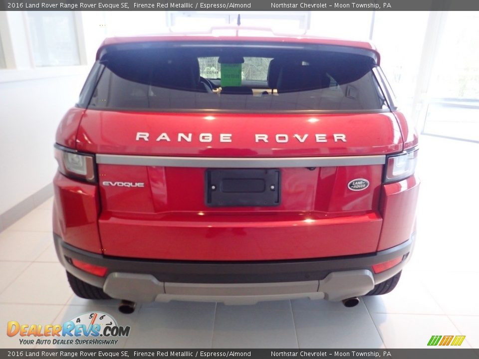 2016 Land Rover Range Rover Evoque SE Firenze Red Metalllic / Espresso/Almond Photo #5