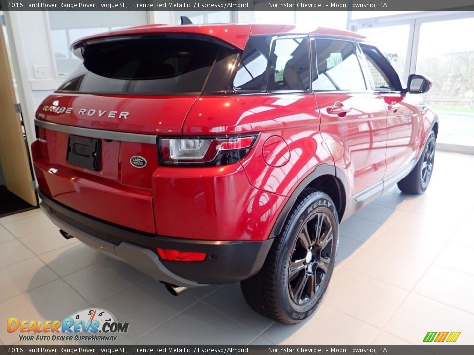 2016 Land Rover Range Rover Evoque SE Firenze Red Metalllic / Espresso/Almond Photo #7