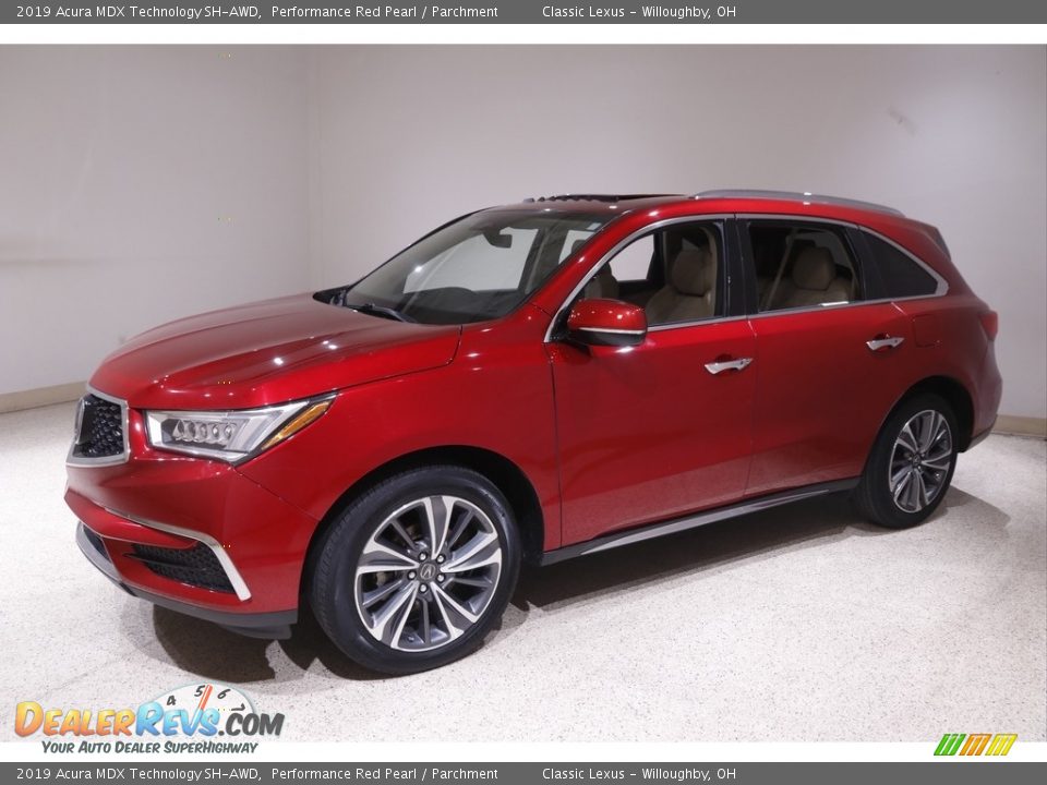 2019 Acura MDX Technology SH-AWD Performance Red Pearl / Parchment Photo #3