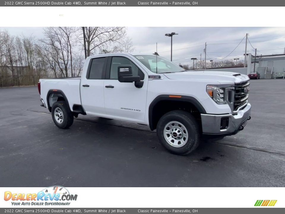 2022 GMC Sierra 2500HD Double Cab 4WD Summit White / Jet Black Photo #2