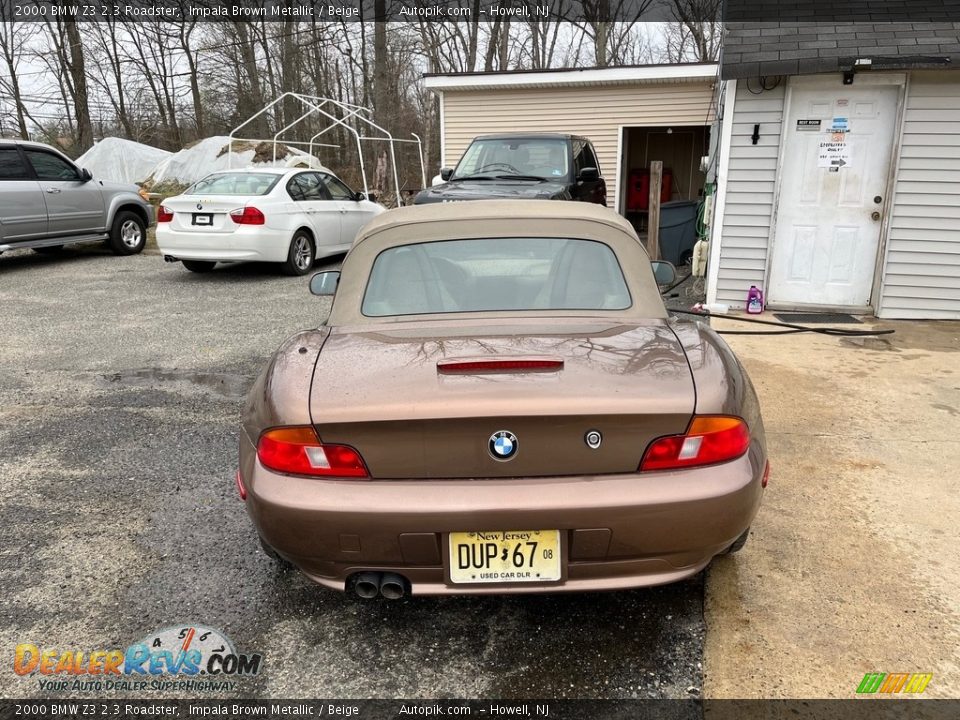 2000 BMW Z3 2.3 Roadster Impala Brown Metallic / Beige Photo #8