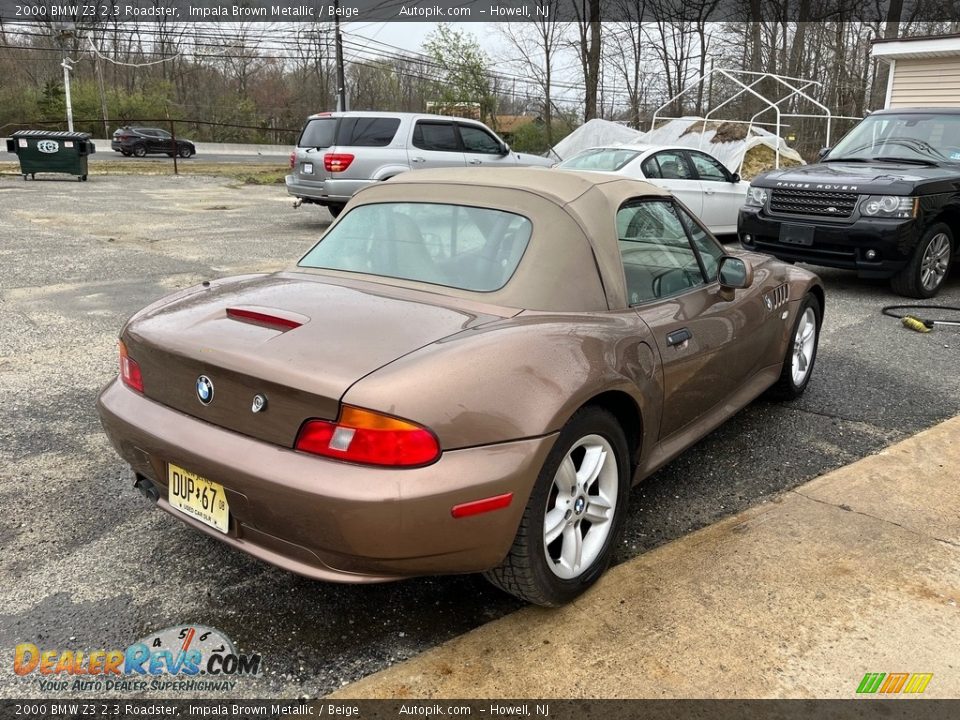 2000 BMW Z3 2.3 Roadster Impala Brown Metallic / Beige Photo #9