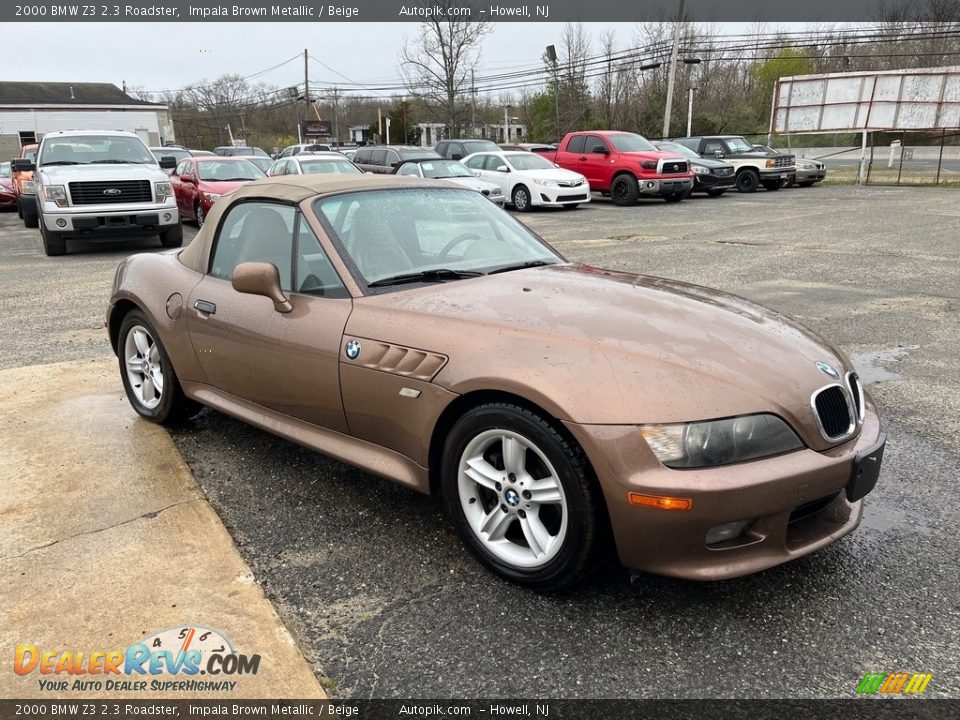 2000 BMW Z3 2.3 Roadster Impala Brown Metallic / Beige Photo #13