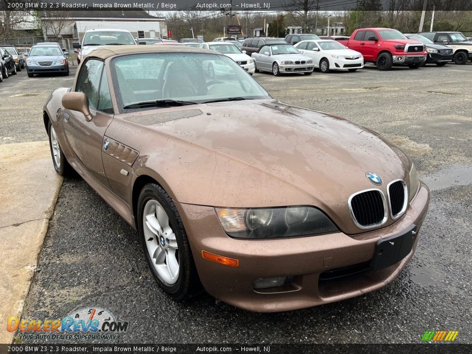 2000 BMW Z3 2.3 Roadster Impala Brown Metallic / Beige Photo #14