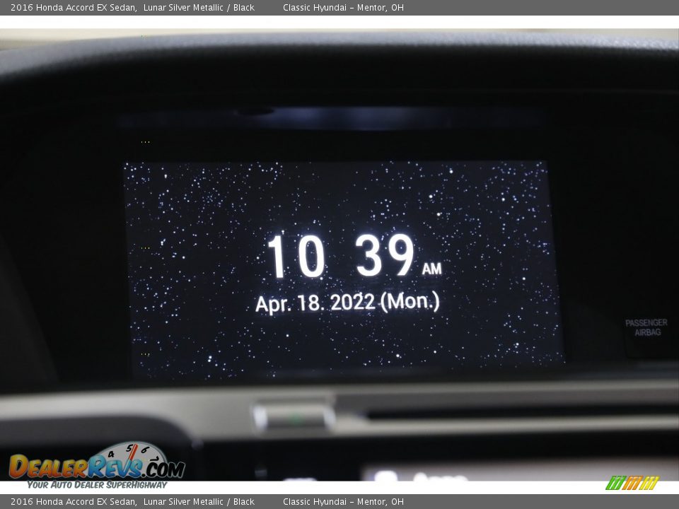 2016 Honda Accord EX Sedan Lunar Silver Metallic / Black Photo #11