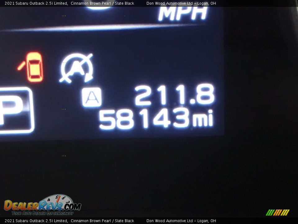 2021 Subaru Outback 2.5i Limited Cinnamon Brown Pearl / Slate Black Photo #35