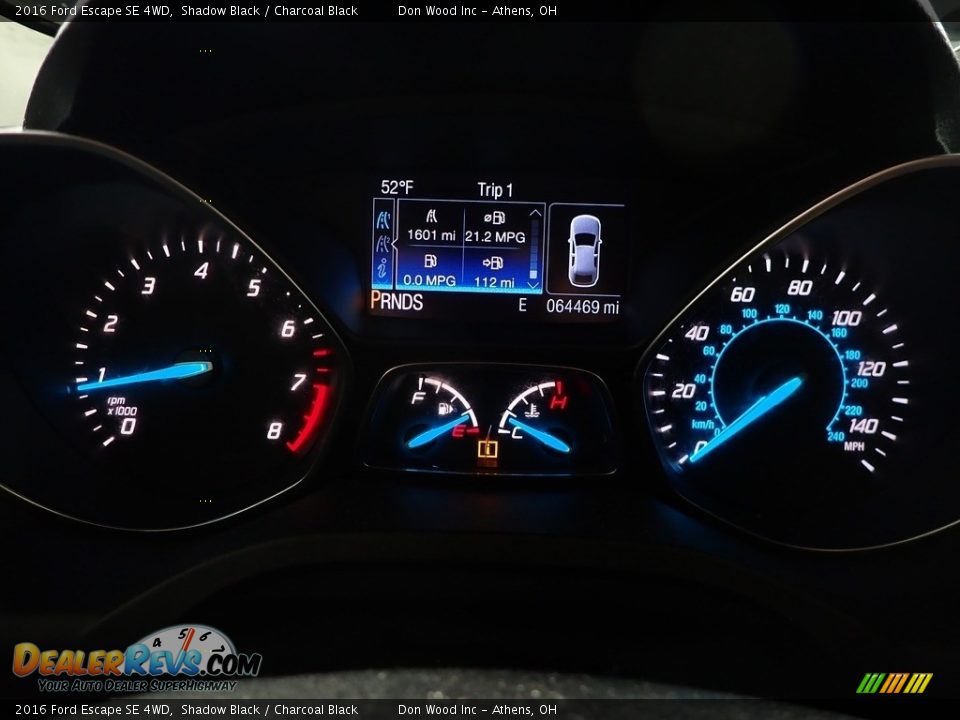 2016 Ford Escape SE 4WD Shadow Black / Charcoal Black Photo #30