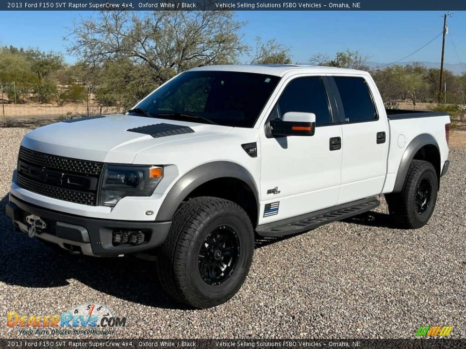 2013 Ford F150 SVT Raptor SuperCrew 4x4 Oxford White / Black Photo #1