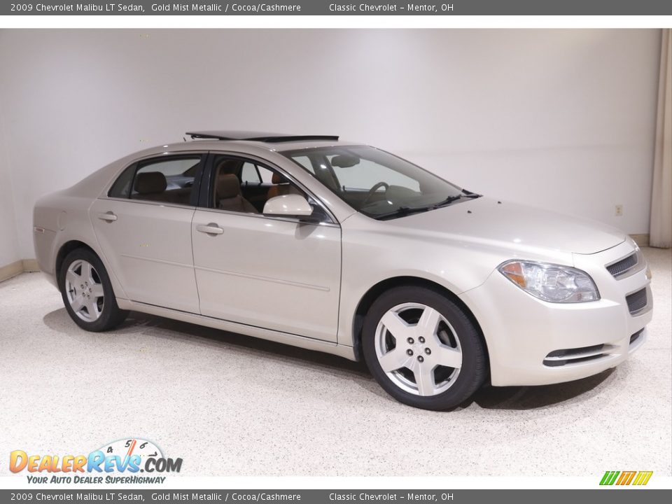 2009 Chevrolet Malibu LT Sedan Gold Mist Metallic / Cocoa/Cashmere Photo #1