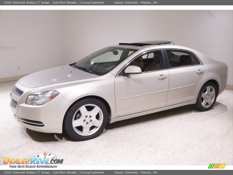 2009 Chevrolet Malibu LT Sedan Gold Mist Metallic / Cocoa/Cashmere Photo #3