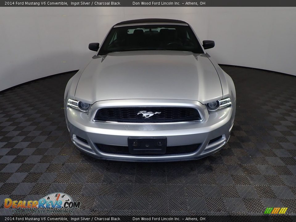 2014 Ford Mustang V6 Convertible Ingot Silver / Charcoal Black Photo #4