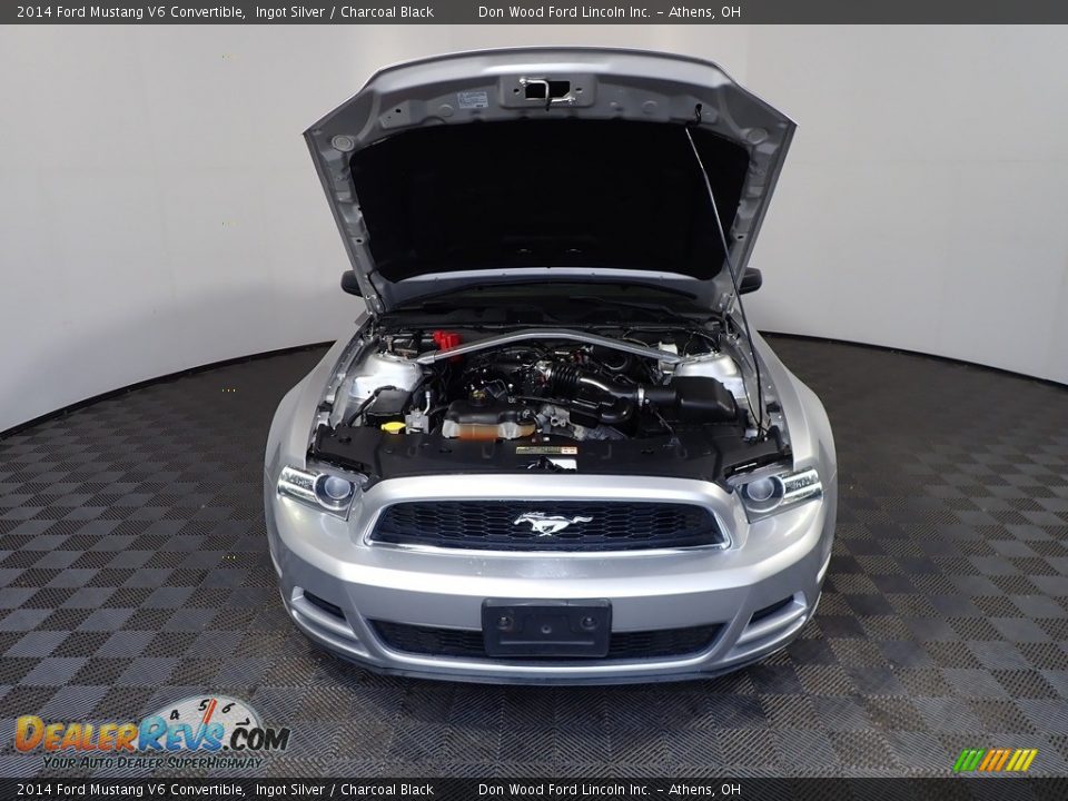2014 Ford Mustang V6 Convertible Ingot Silver / Charcoal Black Photo #5