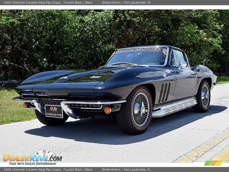 1966 Chevrolet Corvette Sting Ray Coupe Tuxedo Black / Black Photo #8