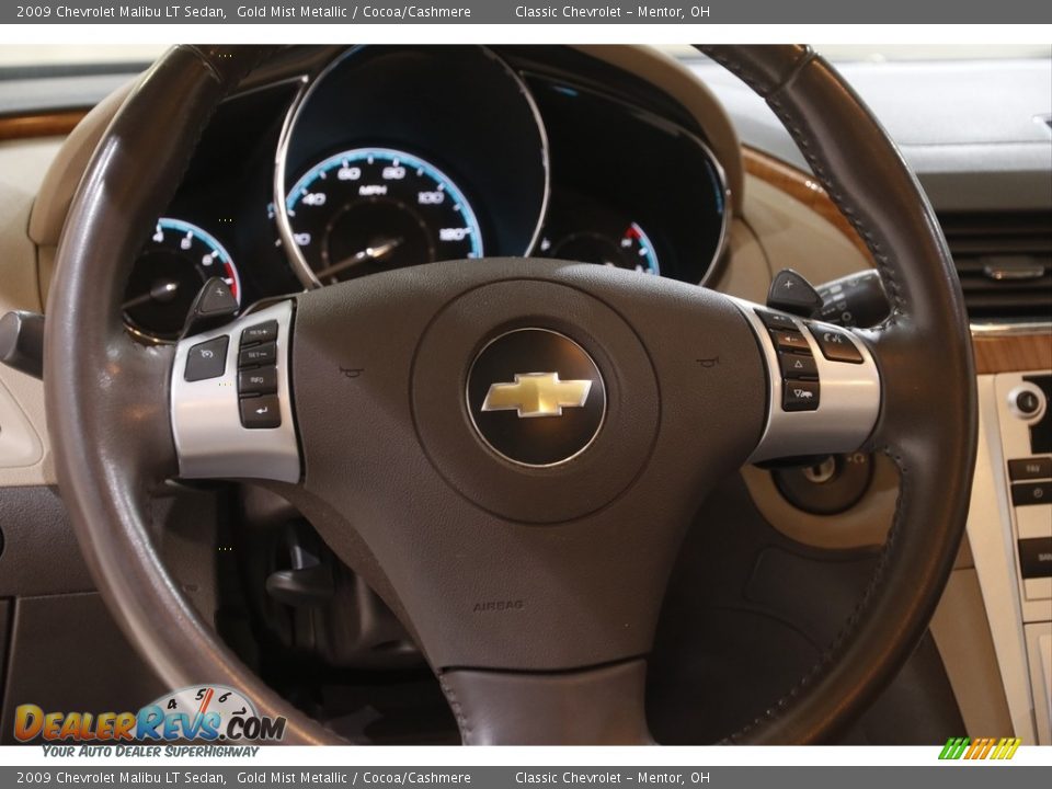 2009 Chevrolet Malibu LT Sedan Gold Mist Metallic / Cocoa/Cashmere Photo #7