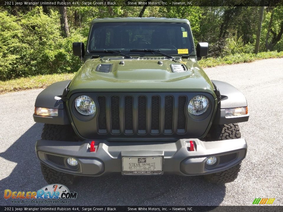 2021 Jeep Wrangler Unlimited Rubicon 4x4 Sarge Green / Black Photo #3