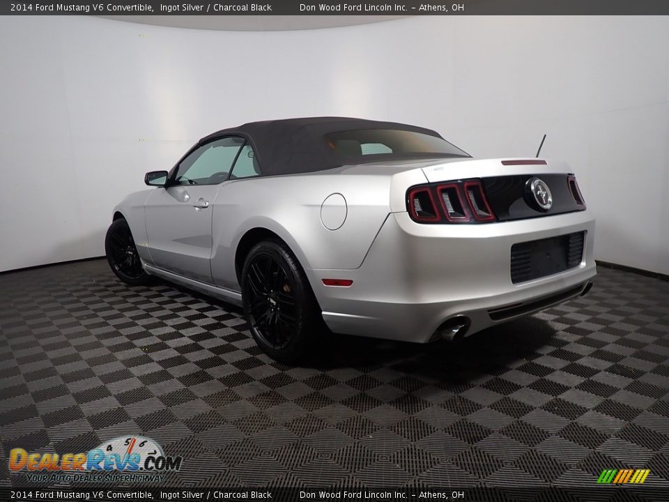 2014 Ford Mustang V6 Convertible Ingot Silver / Charcoal Black Photo #10