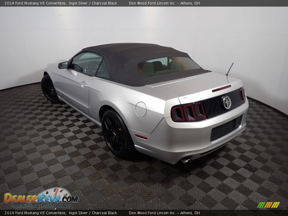 2014 Ford Mustang V6 Convertible Ingot Silver / Charcoal Black Photo #11